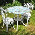 thumbnail image 6 of Round Fitted Tablecloth with Elastic Edge, 100% Waterproof Oil Proof Plastic Table Cover, Vinyl Flannel Backed Tablecloth Fits 36"-44" Round Tables for Dinner, Outdoor, Picnic, Black, 6 of 6