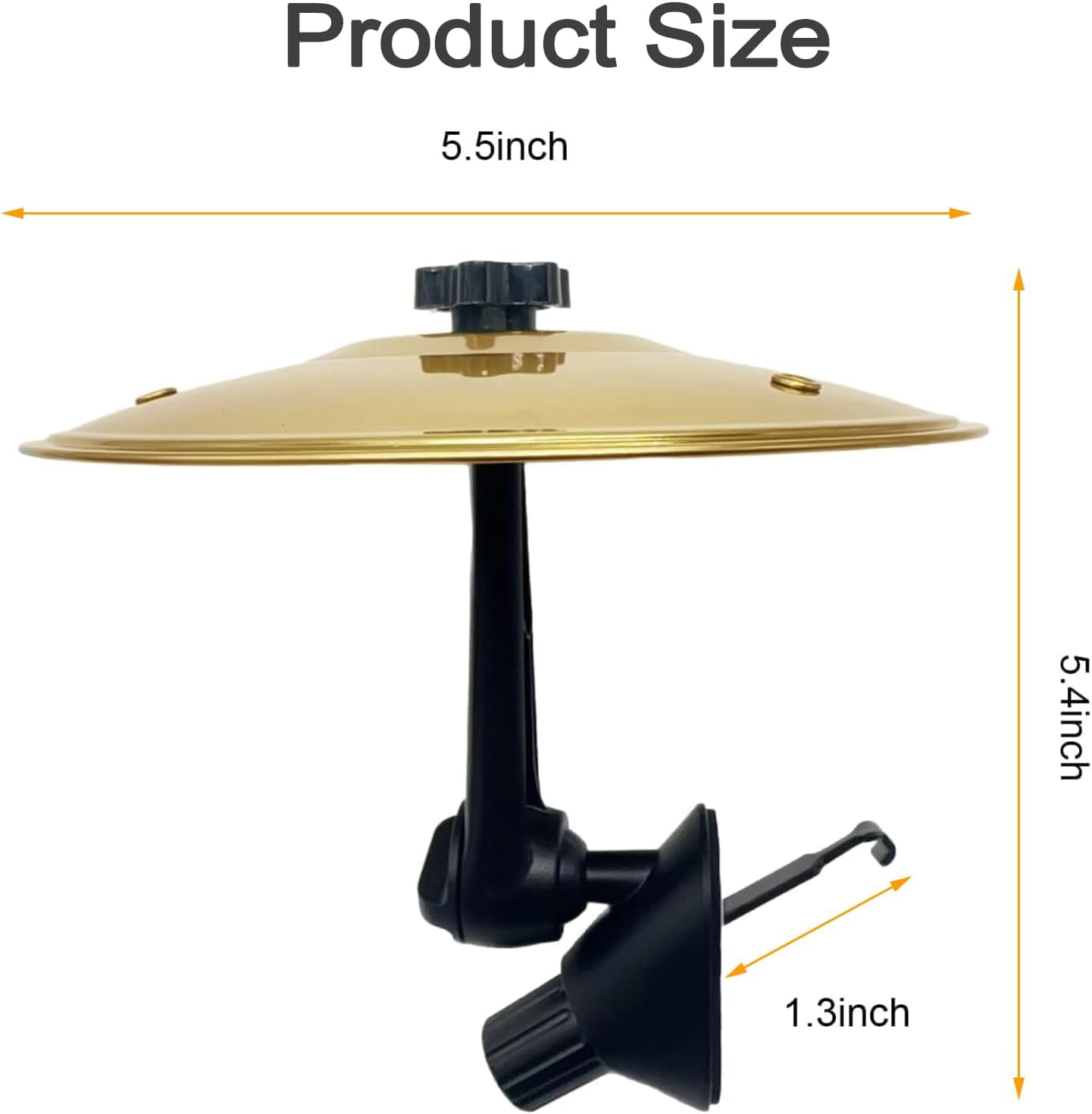 2-Pack Car Cymbal Air Vent Crash Dash Board Cymbal Drum Symbol Dashboard Drums Mini Mount Drumming Music Mounted Tiny Clip Attachment Set Attaches Small Stand Splash Instrument Drumset Kit