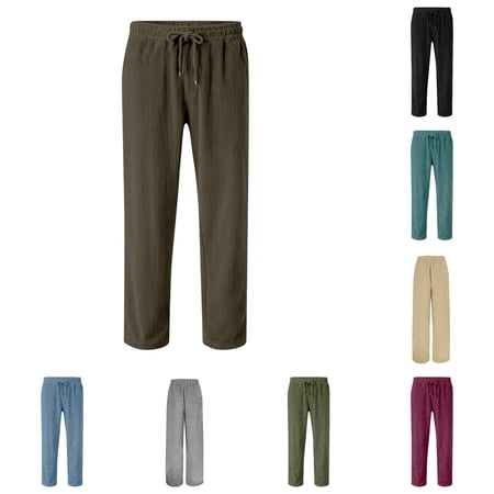 WAYUTE Boys Pants Kids Corduroy Pants Elastic Waist Drawstring Baggy Solid Color Loose Fit Wide Leg Palzzo Trousers with Pockets Outdoor Casual 9-10 Y Coffee