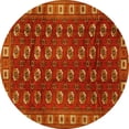 thumbnail image 1 of Ahgly Company Indoor Round Persian Yellow Traditional Area Rugs, 7' Round, 1 of 4