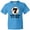 Pacific Blue, variant on Inktastic 7th Birthday Baseball 7 Year Old Boy Youth T-Shirt
