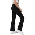 thumbnail image 3 of Sherrylily Girls Yoga Pants V Cross Waist Wide Leg Flare Pants High Waist Bootcut Pants with Pockets, 3 of 7