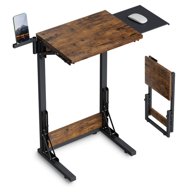 Bandeja Plegable para Laptop Evermagin de Escritorio 30x40 cm Marrón Rústico
