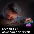 thumbnail image 4 of 3D Rock and Roll Musician Dinosaur Night Light for Boys, Three-Color Changing, Remote & Smart Touch Control, T-Rex Decor Table and Night Stand Lamp, B, 4 of 6