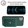 thumbnail image 4 of Allytech iPhone 11 Pro Case Wallet with Shoulder Strap, Luxury Back Cover for Girls Women PU Leather Shockproof Cards Holder Stand Magnetic Closure Phone Case for Apple iPhone 11 Pro, Green, 4 of 9