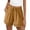 Yellow 1, variant on cfhntfmh Women's Casual Cotton Linen Shorts Elastic Waisted Drawstring Summer Shorts with Pockets Vacation Bermuda Shorts