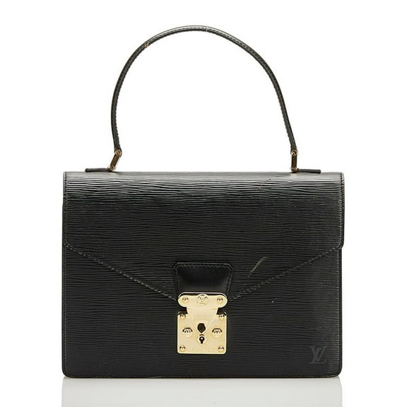 Pre-Owned Louis Vuitton Epi Concorde Handbag M52132 Noir Black Leather Women's LOUIS... (Fair)