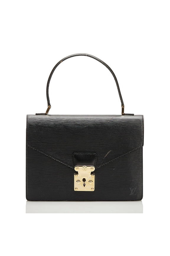 Pre-Owned Louis Vuitton Epi Concorde Handbag M52132 Noir Black Leather Women's LOUIS... (Fair)