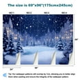 thumbnail image 3 of Peel and Stick Wallpaper Waterproof Winter wonderland for christmas Wall Mural Decor Self Adhesive and Removable 69in x 98in, 3 of 8