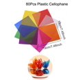 thumbnail image 3 of 80 Pcs 19 X 19 Cm Colored Transparency Wrapping Paper,Cellophane Wrap Sheets With Twist Ties For Treats Candy,For Gift, 3 of 5