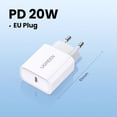 thumbnail image 1 of UGREEN-cargador rápido 4,0 3,0 QC PD, 20W, QC4.0, QC3.0, USB tipo C, para iPhone 13, 12, Xs, 8, Xiaomi, 1 of 4