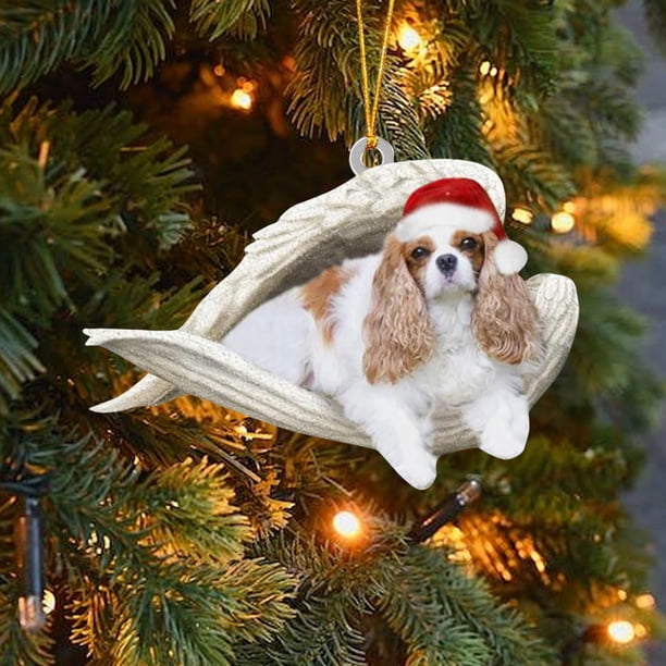 Adornos navideños, adornos navideños, regalos navideños, colgante decorativo de perro, colgante para árbol de Navidad, accesorios decorativos, colgante de ángel