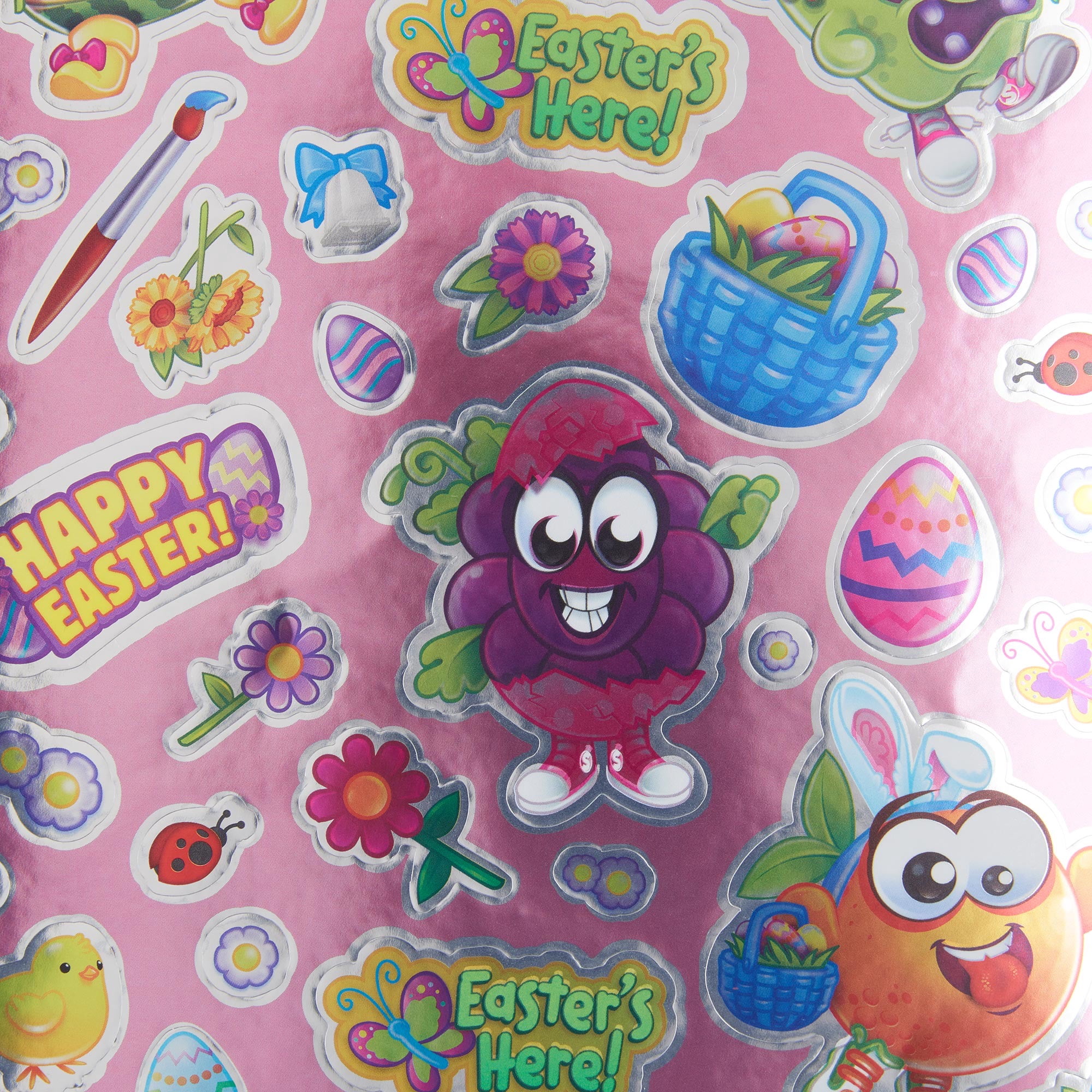 Metallic Stickers, Pink