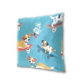 thumbnail image 3 of Lovely Dogs Riding Skateboards Throw Pillow Covers Pillowcases 18 x 18 Inch Home Decor 2 Packs for Bedroom Sofa, 3 of 6