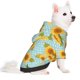thumbnail image 2 of Fotbe White Polka Dot Sunflower A Sudadera con Estampado para Perros Pequeños – Suéter con Capucha para Mascotas, Tela Suave de Forro Polar con Bolsillo-X-Large, 2 of 7
