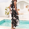 thumbnail image 5 of Mgmyaa Women Summer V Neck Sleeveless Floral Maxi Dress Loose Beach Vacation Sundress with Pockets, 5 of 6