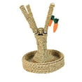 thumbnail image 2 of DOLITY Bunny Chew Toy Activity Center Fun Rabbit Molar Toy for Squirrel Cat Roddent Round Base, 2 of 9