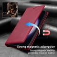 thumbnail image 3 of Allytech Galaxy S25 Ultra Wallet Case with Cards Holder, PU Leather RFID Blocking Shockproof Flip Cover Stand Anti-Scratch Retro Business Wallet Case for Samsung Galaxy S25 Ultra - Red, 3 of 7