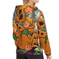 thumbnail image 4 of Lsque Scooby-Doo Pattern Casual Women's Hoodie,Hooded Sweatshirt with Kangaroo Pocket,Pullover Hoodie with Eye-catching Drawstrings-X-Large, 4 of 8