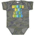 thumbnail image 3 of Inktastic Worlds Best Little Cousin Boys Baby Bodysuit, 3 of 5