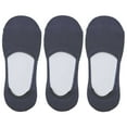 thumbnail image 2 of Women's Rayon from Bamboo Fiber No Show Thin with Thick Comfort Sole Socks - Size XL - Grey - 3 pairs, 2 of 6