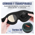 thumbnail image 3 of 2 Antifaz Belug  3d Respirable +tapone Negro, 3 of 5