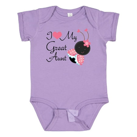

Inktastic I Love My Great Aunt Gift Baby Girl Bodysuit