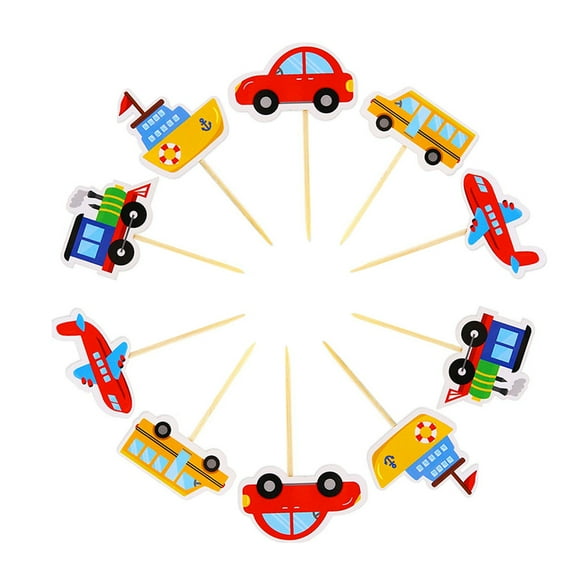 Milisten Cake Toppers Paper Assorted Color Birthday Cake Decorations 30Pcs 4.7In