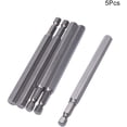 thumbnail image 4 of HUGFEGWE H8 Magnetic Hex Head Screwdriver Bits, 1/4 Inch Hex Shank 100mm Length S2 Power Tools 5pcs CJB91-24328, 4 of 8