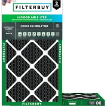 Filterbuy 10x24x1 MERV 8 Odor Eliminator, Pleated HVAC AC Furnace Air Filters (2-Pack)