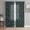 Forest Green, Pine, Hunter Green, White, variant on Blue Grey Botanical Sheer Curtains 63 Inches Long, Farmhouse Summer Floral Leaves Light Filtering Window Curtains for Living Room/Bedroom, Rod Pocket Voile Sheer Curtain Drapes, 52"W x 63"L, 2 Panels