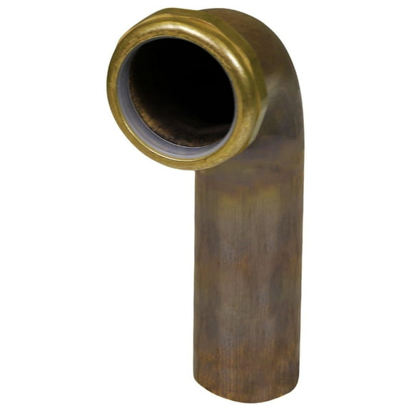 Highcraft 20-19182 Slip Joint Waste Bend for Tubular Drain Applications, 1-1/2 in. x 18 in., 20GA Brass