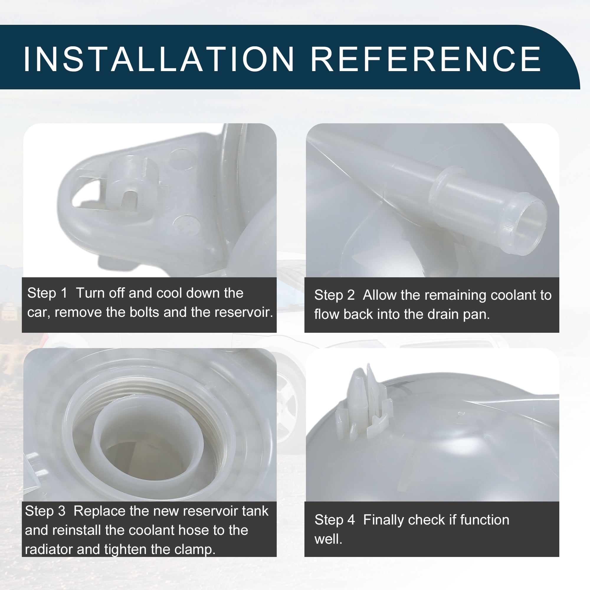 Unique Bargains Coolant Reservoir Water Expansion Tank for A3