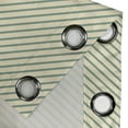 thumbnail image 4 of Ambesonne Retro Grommet Curtain, Bias Green Stripes, 50" x 120", Jade Green and Cream, 4 of 6