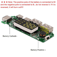 thumbnail image 4 of LED Dual USB 5V 2.4A /Type-C USB Mobile Power Bank 18650 Charging Module Lithium Battery Charger Board 4Pcs, 4 of 6