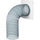 thumbnail image 5 of Brida de conexión de conducto de 150 mm, brida de tubo recto de plástico para sistema de ventilación de calefacción y refrigeración(15 cm), 5 of 5