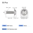 thumbnail image 2 of Uxcell M6 x 14mm 304 Stainless Steel Flanged Button Head Socket Cap Screws 50 Pack, 2 of 5