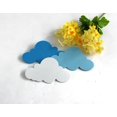 thumbnail image 2 of 7*11,5 cm, 24 pegatinas de pared para niños con nubes - pegatinas decorativas para la pared de la habitación del bebé - azul pastel fácil de aplicar, 2 of 5