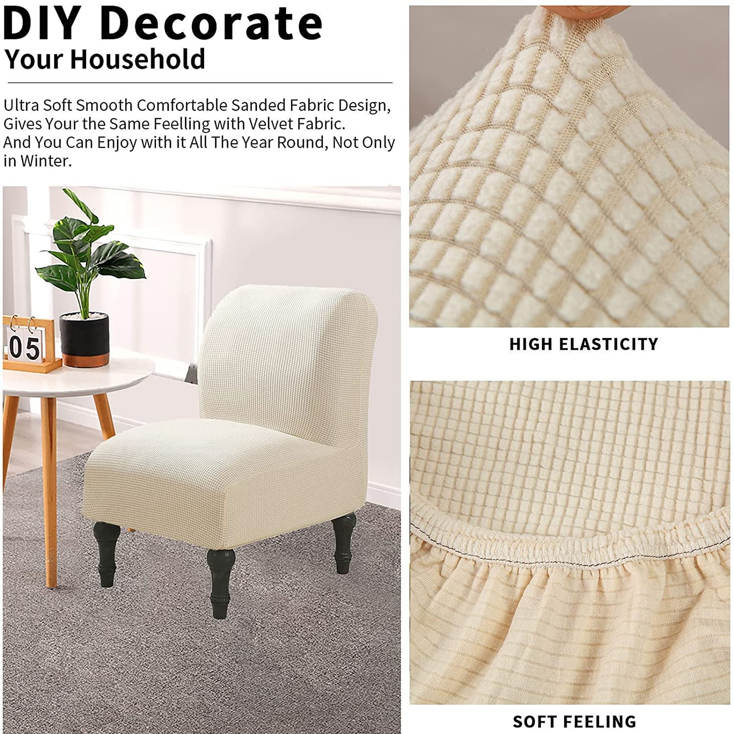 Furniture Slipcovers Chair Slipcovers No Arms Couch Armrest Covers