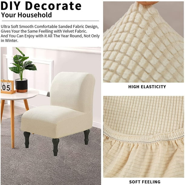 Armless Chair Slipcover Removable Armless Chair Cover Printed