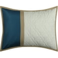 thumbnail image 7 of Nanshing Reina 7 Piece Traditional Damask Comforter Set, Blue, King, 7 of 7