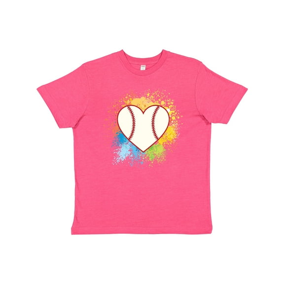 Inktastic Baseball Sports Heart Youth T-Shirt