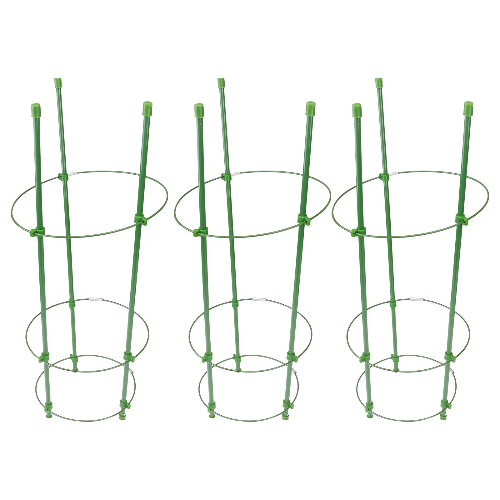 NUOLUX 3 Pcs 45CM Garden Trellis Climbing Plants Support Cage Stand for