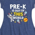 thumbnail image 3 of Dr. Seuss - Pre K Out Of This World - Toddler And Youth Girls Fit And Flare Dress, 3 of 6