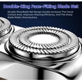 thumbnail image 2 of HUGFEGWE Portable Rotary Dual Ring Electric Shaver,Washable Double Head Razor, Razor Mini and Lightweight Double-Ring Magnetic Cutter, Luggage Electric Shaver,Double-Ring Magnetic Cutter AZ824-13977, 2 of 7
