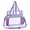 Purple, variant on Clear Bag for Stadium Events, 12x6x12 inches Tote Bag with Detachable Reinforced Strap for Sports Concert and Work(Black)