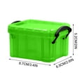 thumbnail image 3 of Yonrjhukm Mini Storage Box, Transparent Jewelry Box, Cute Lock Glove Box, Multifunctional Organizer for Jewelry, Cosmetics, Office Supplies, Small Items Storage, 3 of 6