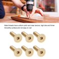 thumbnail image 4 of Countersunk Hex Socket Screws Pure Copper Flat Head Hardware Accessories M5 Machine Screws Inner Hex Screw Fasteners Bolts (50pcs) [M5*20], 4 of 9