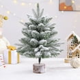 thumbnail image 6 of 20"/50cm Artificial Christmas Tree White Mini Tabletop Christmas Pine Tree with Plastic Stand Small Xmas Tree for Indoor Outdoor Holiday Home Decoration(White), 6 of 6