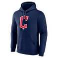 thumbnail image 2 of Men's Navy Cleveland Guardians Official Wordmark Pullover Hoodie, 2 of 3